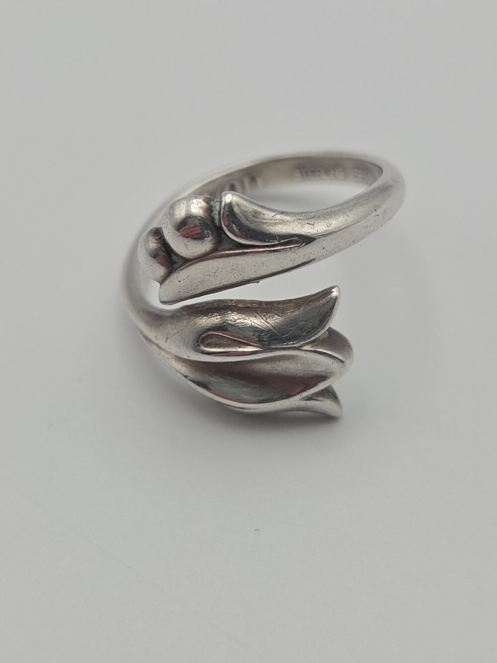 Vintage Avon Sterling Silver Tulip Ring